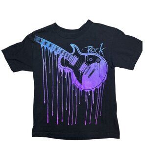 Vintage GWP Dripping Guitar Tee Boys Size Medium 8